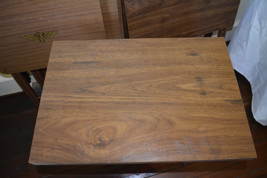 Wood Veneer Folding Tray Tables EBTH